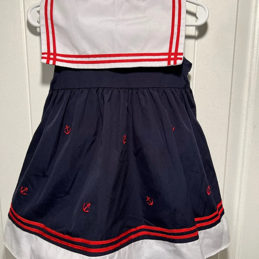 Starting Out Girls 24 Months Sailor Nautical Dress - Picture 3 of 5